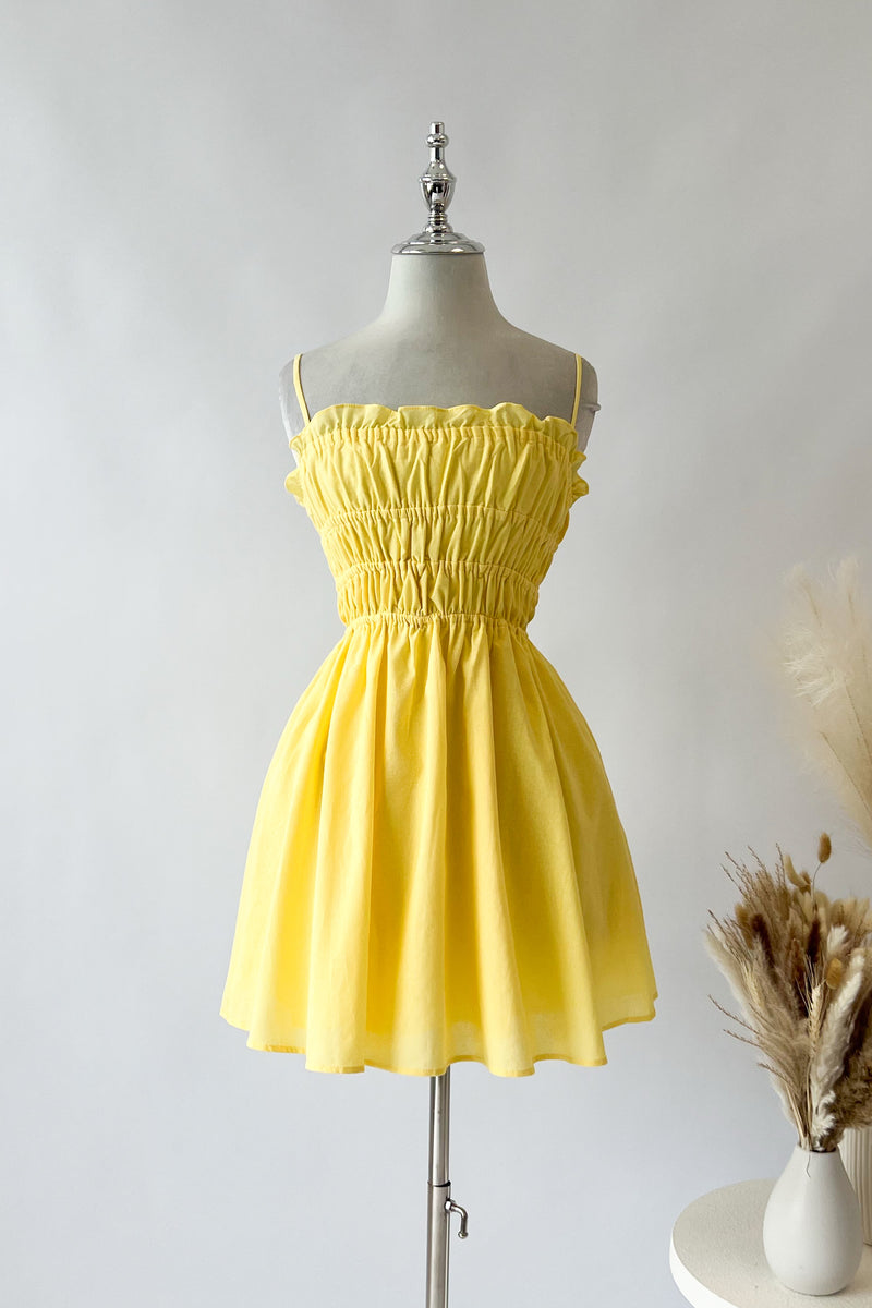 Iris Mini Dress - Yellow