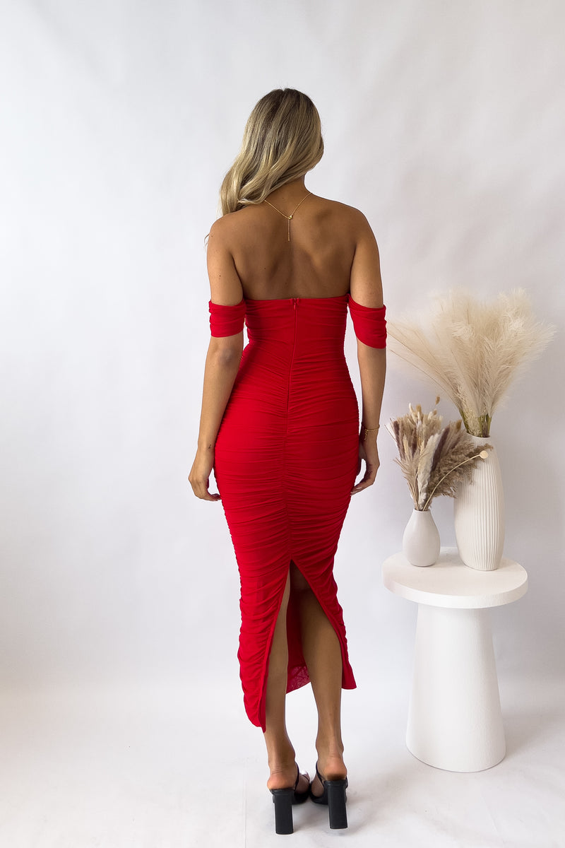 Regan Maxi Dress - Red