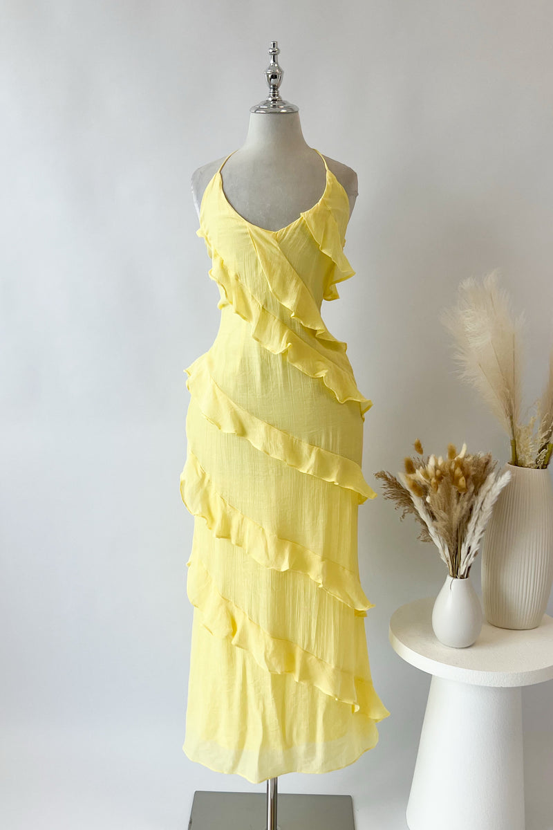 Ella Midi Dress - Yellow