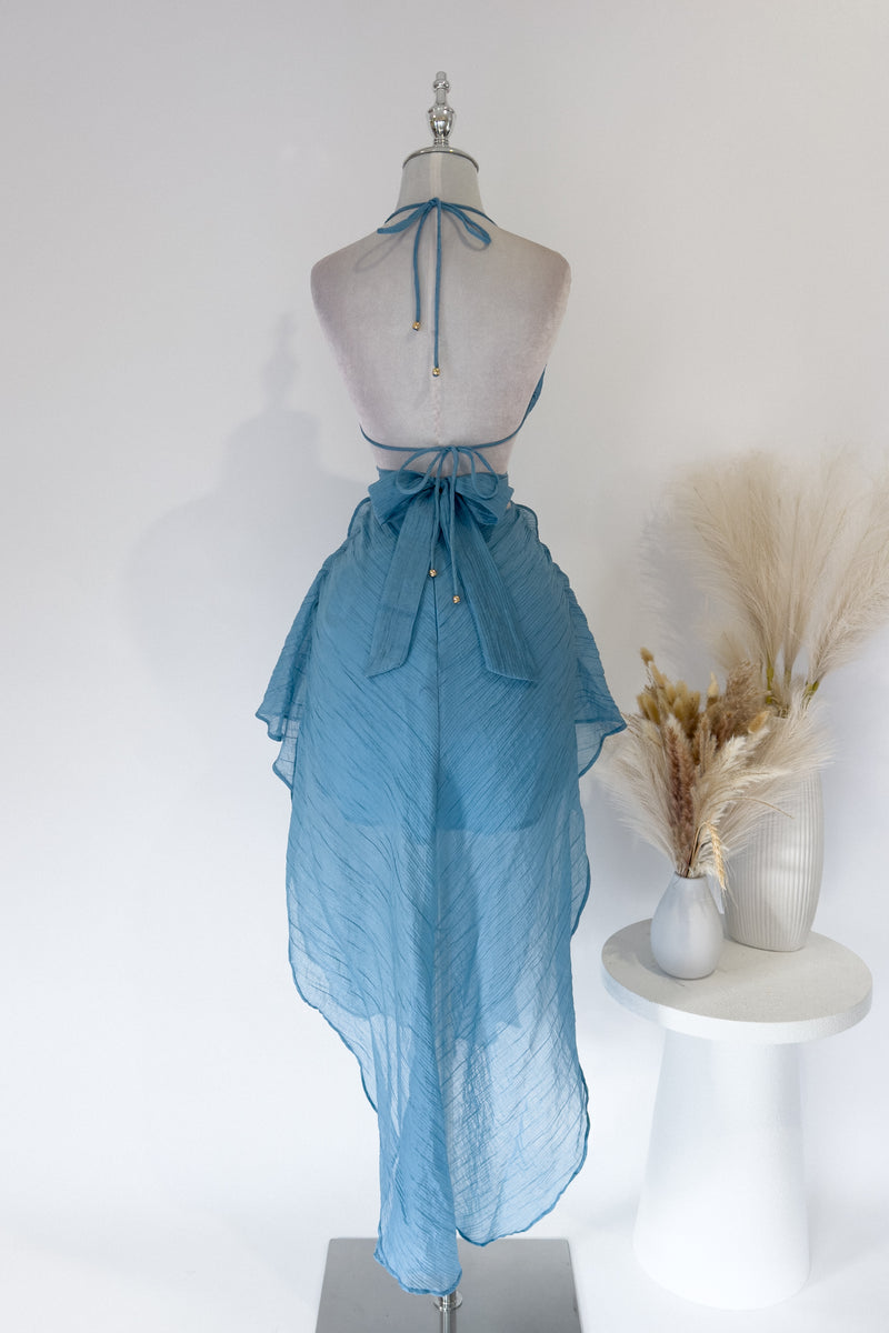 Ishara Midi Dress - Blue