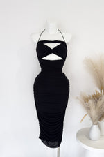 Idris Midi Dress - Black