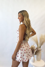 Lucia Floral Mini Dress - White