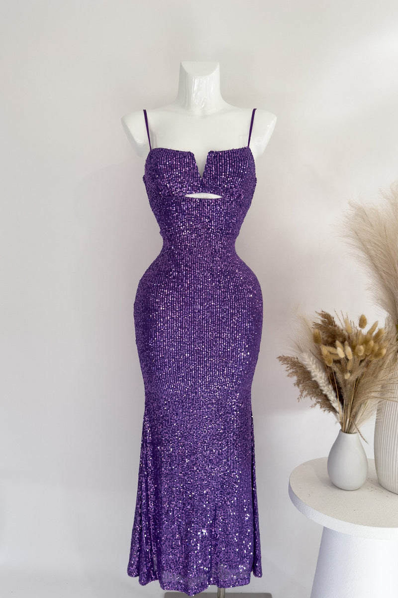 Moxlan Maxi Dress - Purple