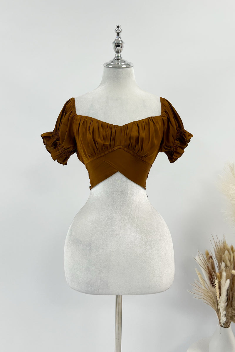 Masie Crop Top - Chocolate