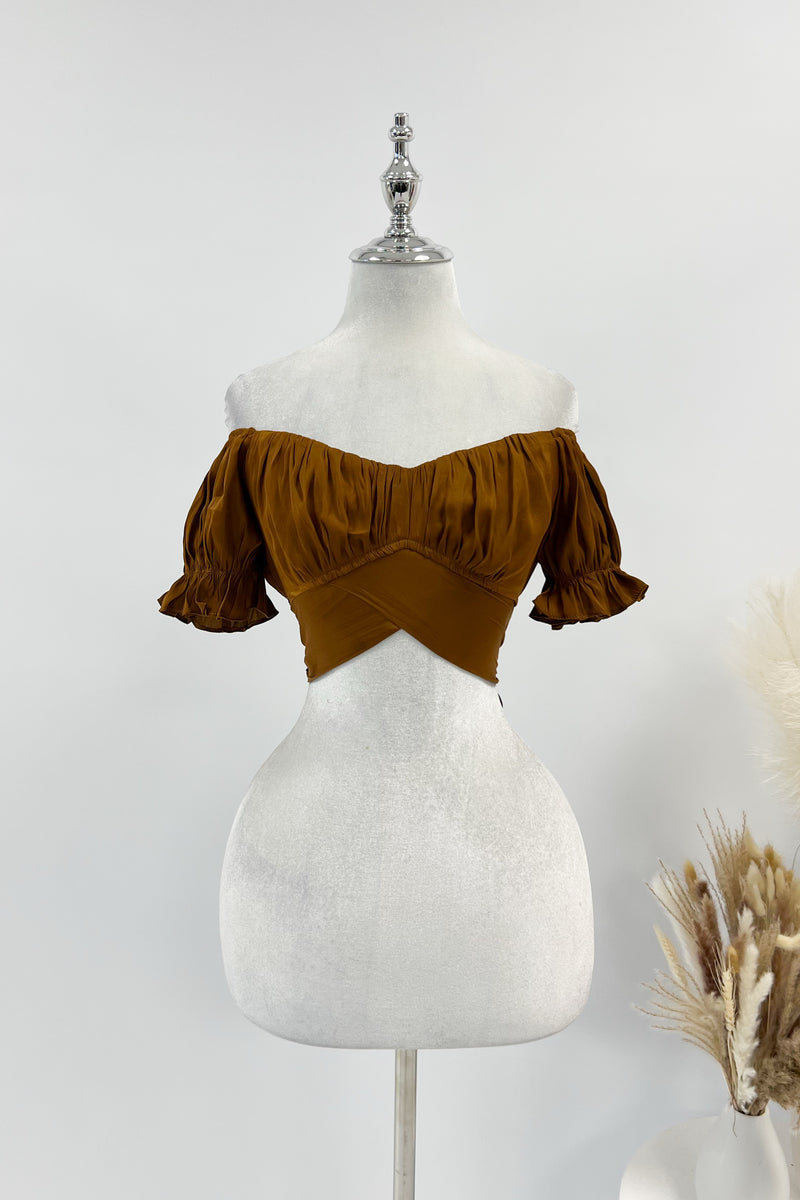 Masie Crop Top - Chocolate