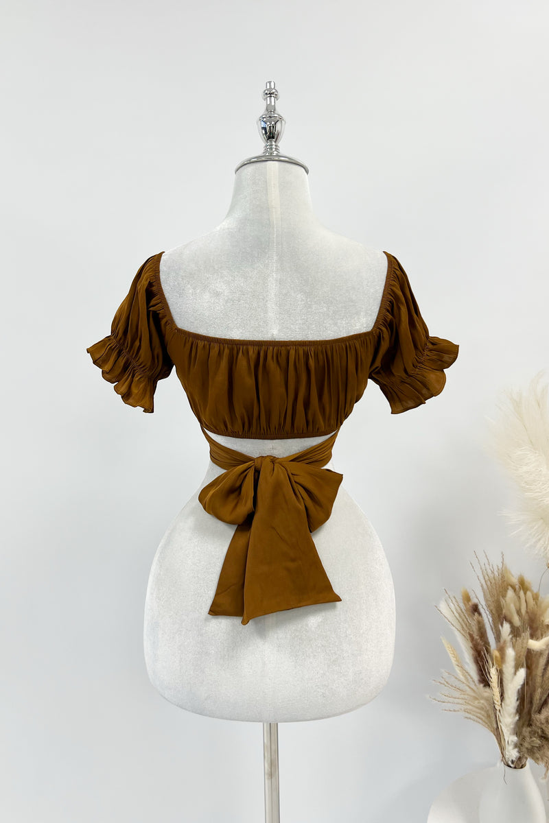 Masie Crop Top - Chocolate
