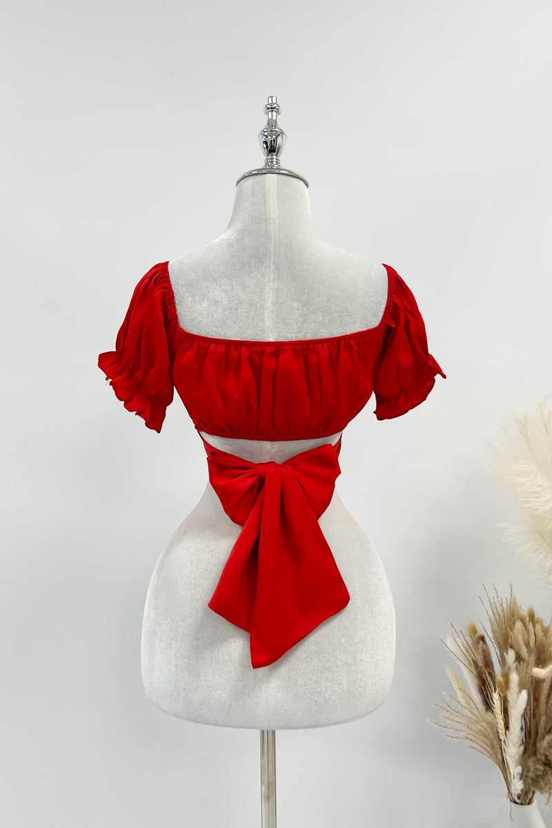 Masie Crop Top - Red