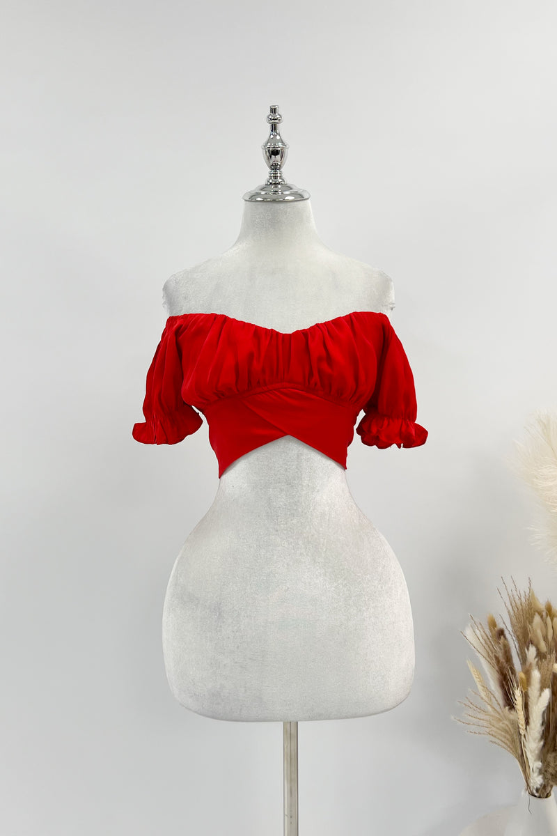 Masie Crop Top - Red