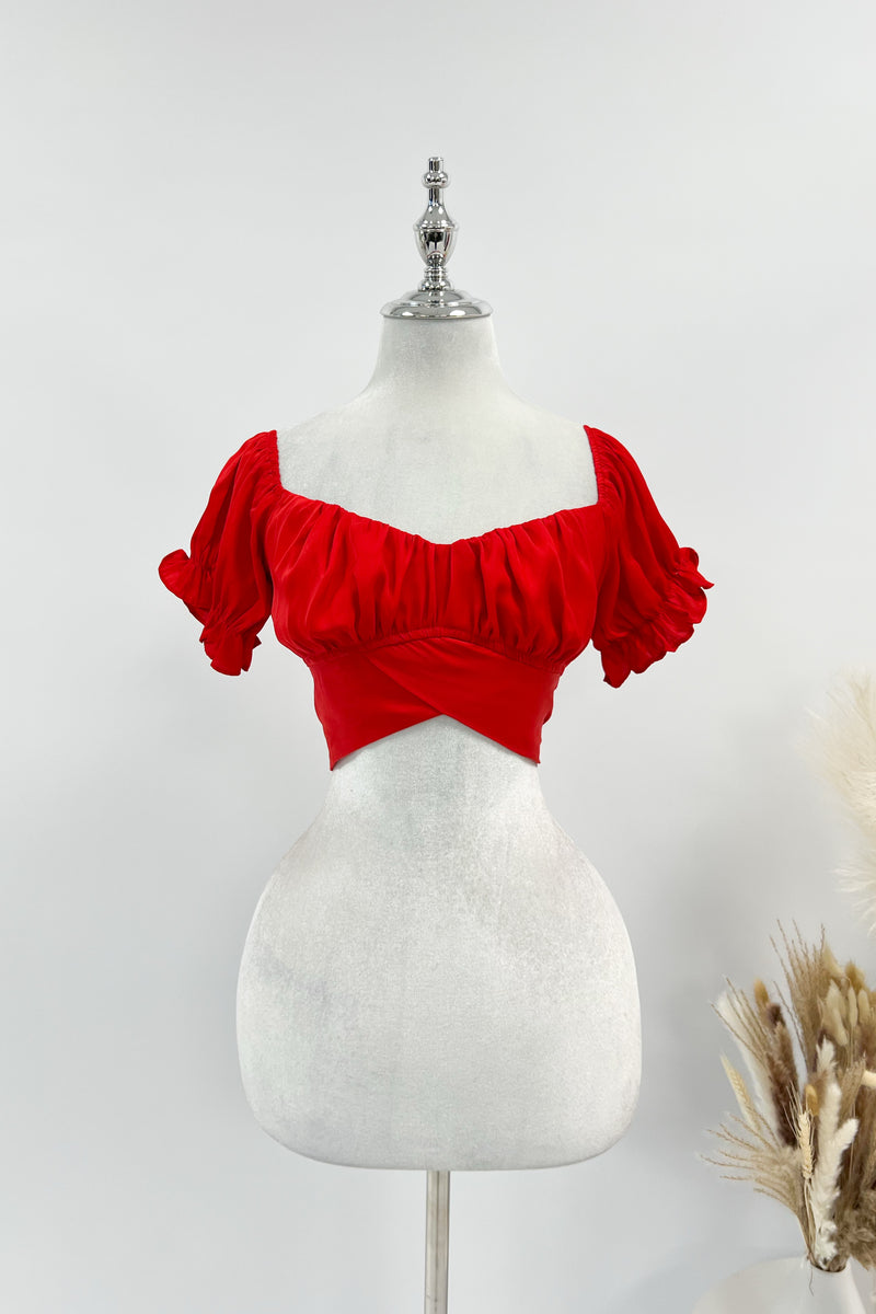 Masie Crop Top - Red