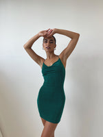 Elis Mini Dress - Dark Green