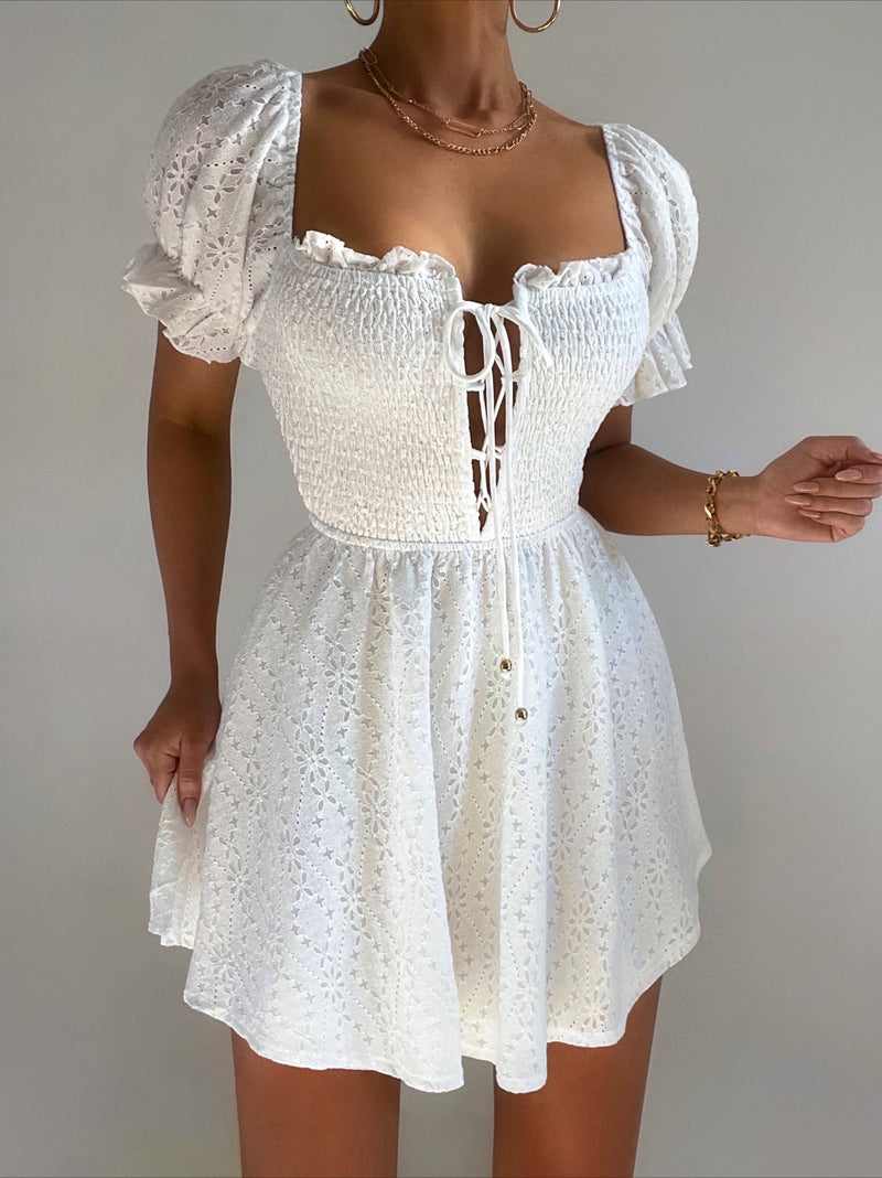 Adalee Mini Dress - White