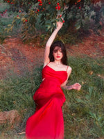Cleo Midi Dress - Red