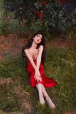 Cleo Midi Dress - Red