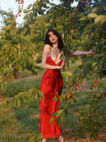 Cleo Midi Dress - Red
