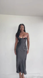 Tiana Midi Dress - Black