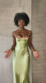 Tiana Midi Dress - Lime