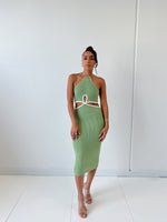 Allura Midi Dress - Green