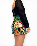 Leah Crop Blouse - Black