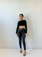 Pascal Crop Top - Black