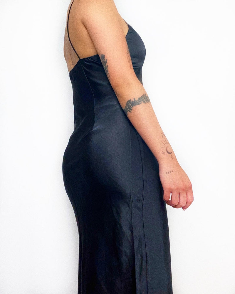 Rumours Midi Dress - Black