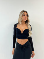 Faye Crop Top - Black