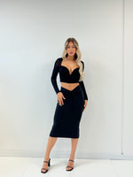 Faye Crop Top - Black