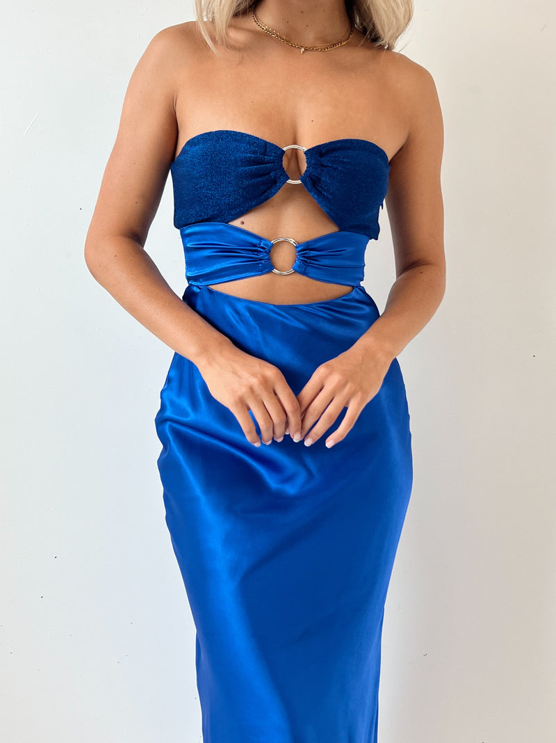 Lucas Maxi Dress - Blue