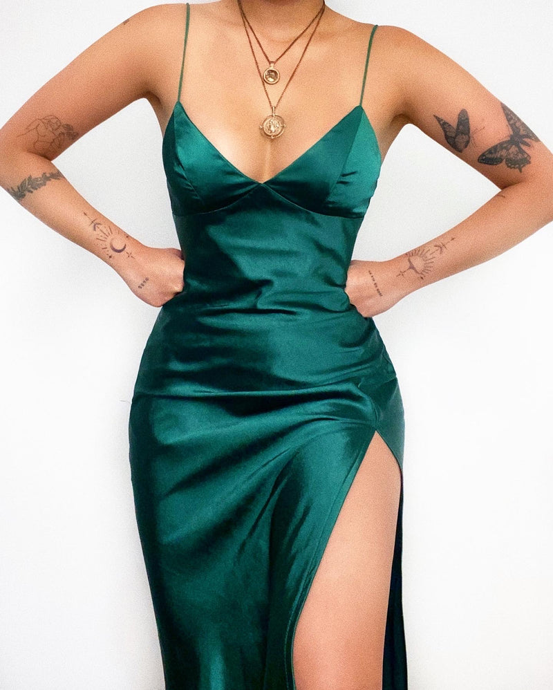 Rumours Midi Dress - Green