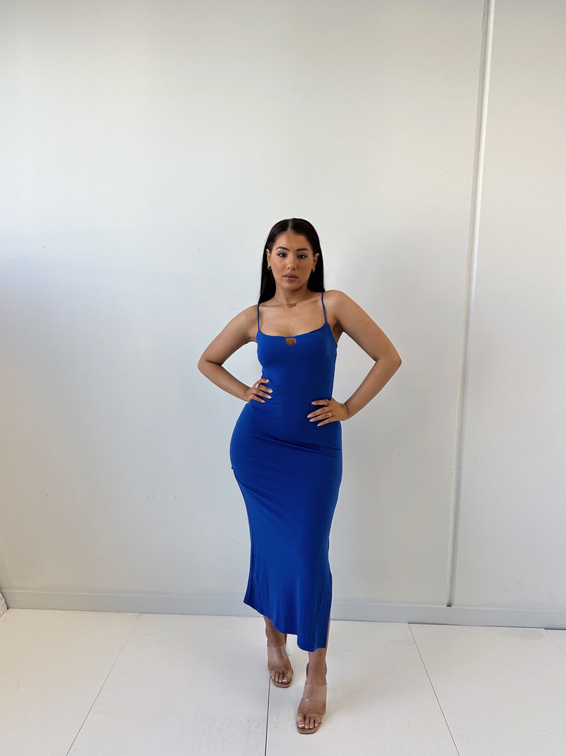 Clarke Midi Dress - Blue