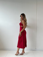 Cleo Midi Dress - Red