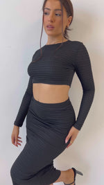 Pascal Crop Top - Black