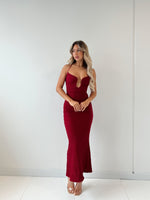 Magnificence Maxi Dress - Wine