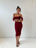 Tilly Midi Dress - Wine