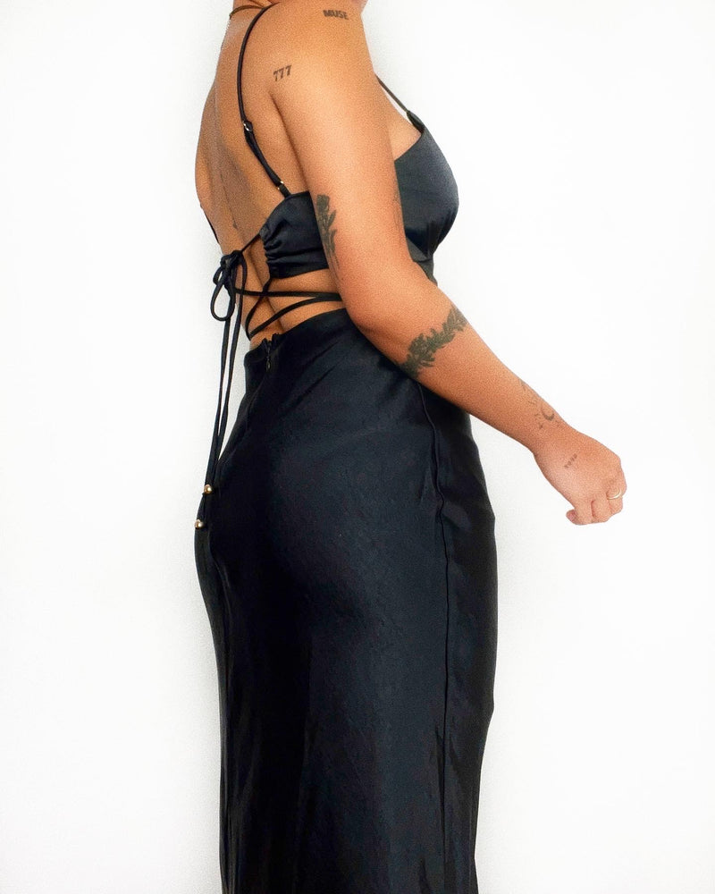Zinnia Midi Dress - Black