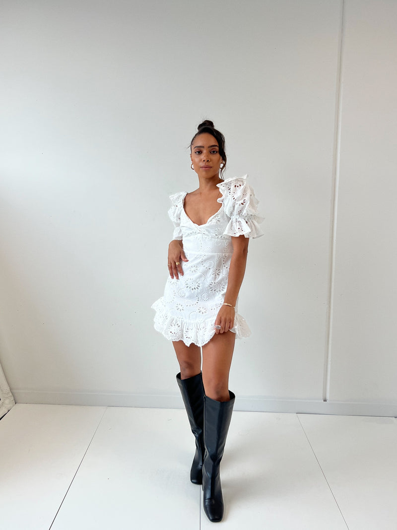 Daley Mini Dress - White