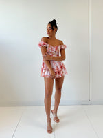Lucia Floral Playsuit - Pink