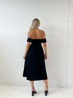 Emma Midi Dress- Black