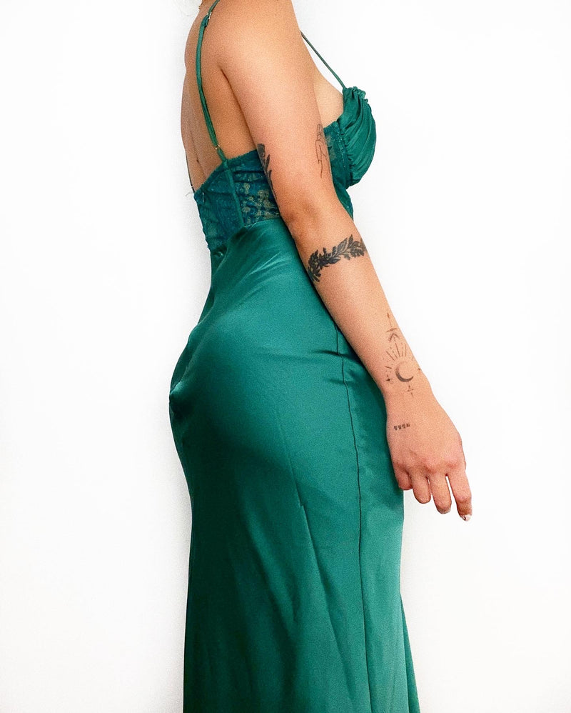 Olivia Midi Dress - Green