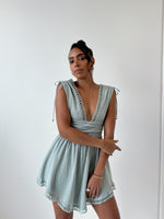 Paige Mini Dress - Pistachio