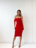 Tilly Midi Dress - Red