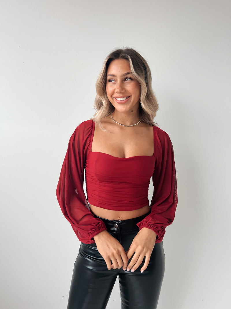 Halsey Crop Blouse