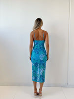 Aloha Midi Dress - Blue
