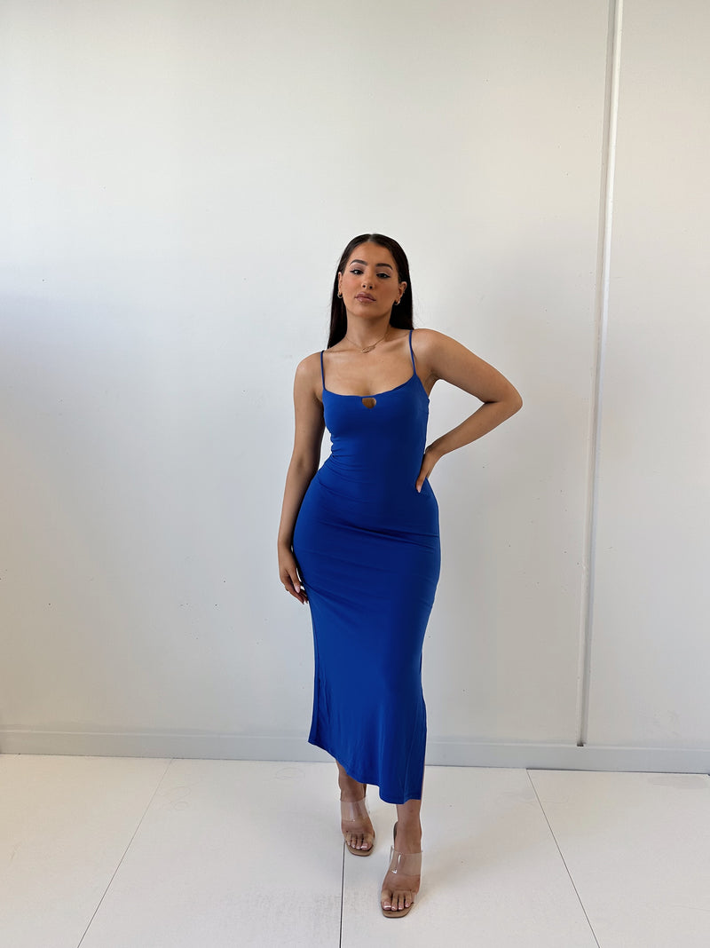 Clarke Midi Dress - Blue