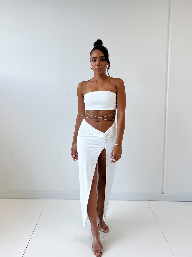 Kairi Midi Dress - White