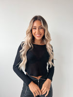 Tegan Long Sleeve Top - Black