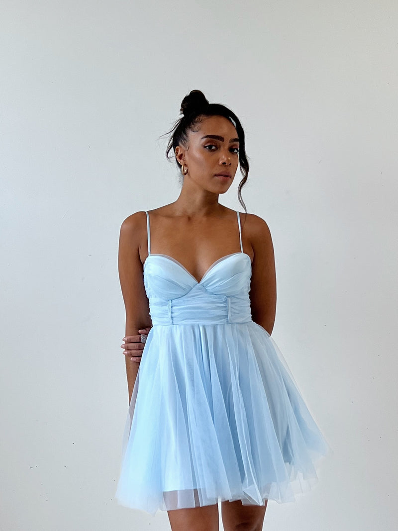 Ballerina Mini Dress - Blue