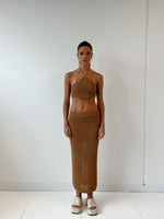 Athens Crochet Midi Skirt