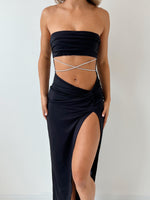 Kairi Midi Dress - Black