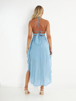 Ishara Midi Dress - Blue