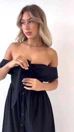Emma Midi Dress- Black